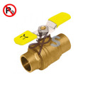 NSF approved Low Lead Brass Solder Ball Valve with Lever Handle